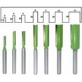 thumbnail image 4 of Broca de enrutador recta, 7 piezas de brocas de enrutador de carburo de tungsteno, brocas de enrutador de vástago de 6 mm, cortador de fresado multifunción, herramienta para trabajar la madera, 4 of 5