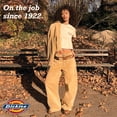 thumbnail image 5 of Dickies Womens Work Pants - Twill Cotton Slim Fit Roll Hem Carpenter Pants for Women with Pockets, 5 of 6