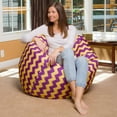 thumbnail image 2 of Posh Creations Bean Bag Chair, 4 ft, Multple Colors, 2 of 4