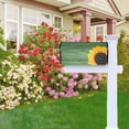 thumbnail image 4 of Sunflower Summer Mailbox Covers Magnetic - Green Mailbox Cover Wraps Post Box Cover Standard Size 21" X 18" for Garden Yard Decor, Floral Covers, Farm Sunflower Decor, 4 of 6