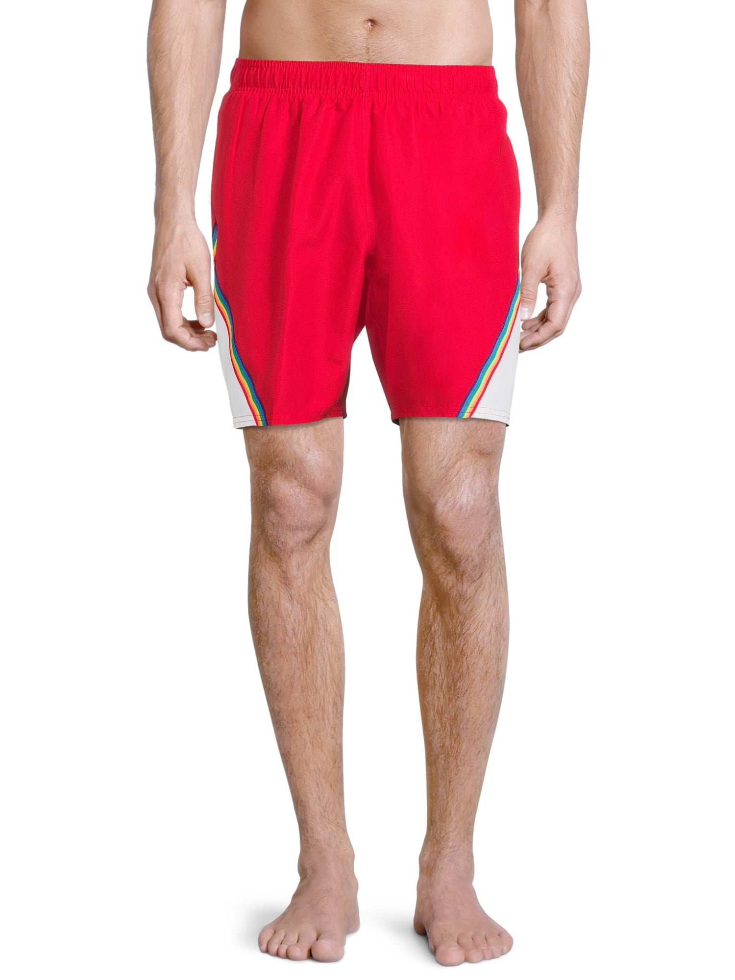 Mardi Gras Fleur De Lis Mens Classic Swim Beach Shorts with Pockets 