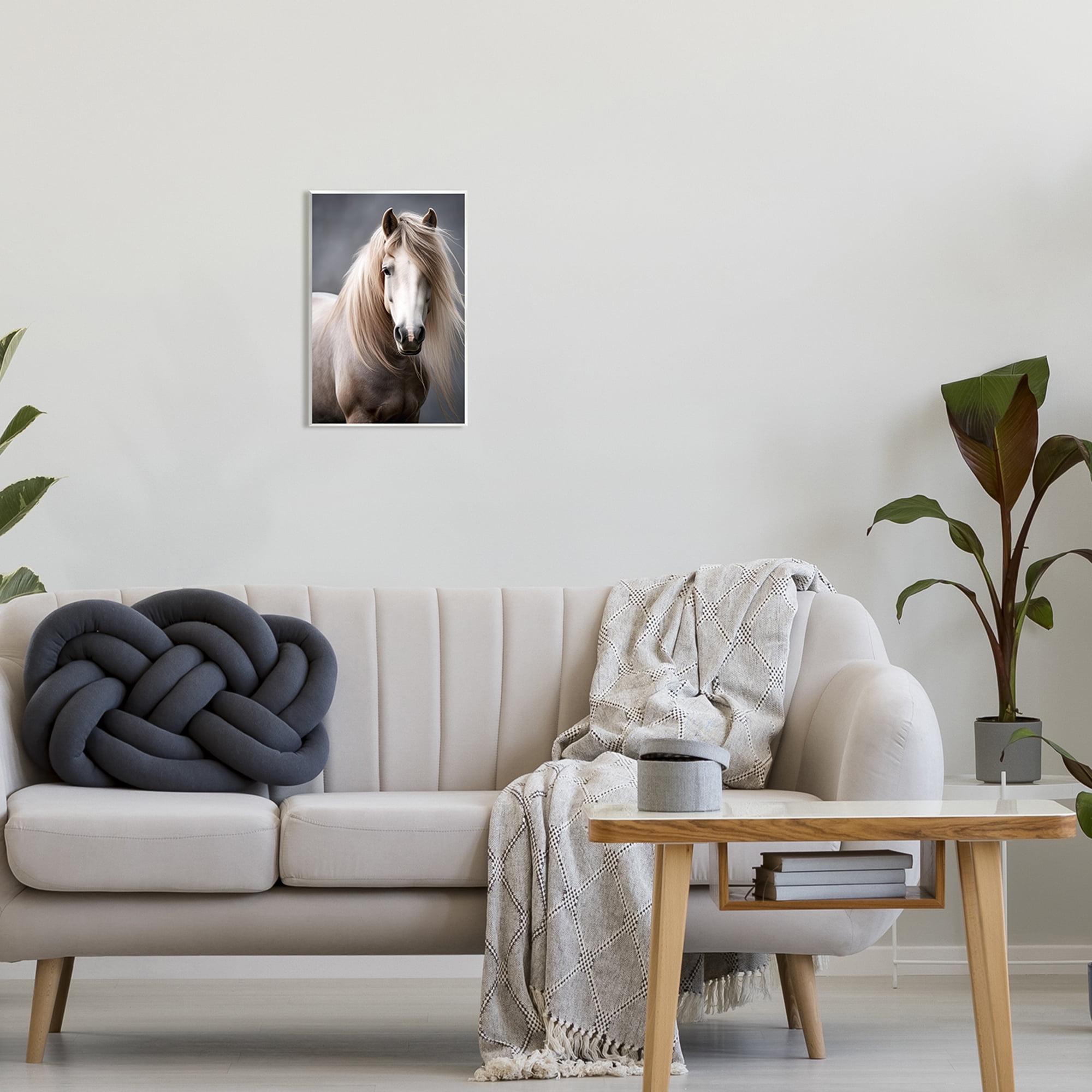 Stupell Industries Silky Haired Horse Animals & Insects Photography Unframed Art Print Wall Art, 10 x 15