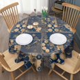 thumbnail image 2 of Design Pattern Round Tablecloth 60 Inch – Waterproof Polyester Table Cover with Full Print Design, Wrinkle Resistant & Washable for Kitchen Dining Party Decor, 2 of 6