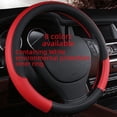 thumbnail image 1 of Anillo interior de goma blanca con relieve de cuero para volante de automóvil, funda protectora para manija de automóvil, productos ecológicos, 1 of 5
