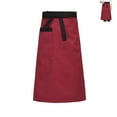 thumbnail image 5 of LShunze Chef Works Unisex Half Bistro Server Apron with Pockets,Adjustable Oil-Proof Stain-Proof Breathable Kitchen Cooking Apron for Home Restaurant, 5 of 8