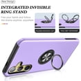 thumbnail image 3 of Galaxy S24 Plus Case for Samsung Galaxy S24 Plus Case  Grade Shockproof Built-in Ring Holder Kickstand Car Mount  Heavy Duty Protective Case for Galaxy S24+ Plus Phone Case (Purple), 3 of 15