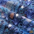 thumbnail image 5 of YIUME Men's Hawaiian Shirt Floral Pattern Series 2 Print Cotton Button-down Short Sleeve Aloha Shirt, 5 of 8