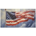 thumbnail image 2 of American Flag Sky 3 Ring Binders 1.5 inch Hardcover File Folders with Interior Pockets A4 Size Organizer for School Office Hospital, 2 of 8