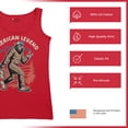 thumbnail image 6 of American Legend Bigfoot Women's Tank Top Patriotic Funny Sasquatch Fan 4 July USA Flag Beer BBQ Tailgate Party, 6 of 7