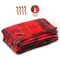 thumbnail image 2 of Red Car Heating Blanket Electric Car Blanket 12 Volt Long Cord Lightweight Electric Heating Throw for Cozy Travel, 2 of 8
