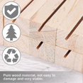 thumbnail image 3 of Pack of 10 wooden card holders numbers, table/poster holders wooden card holders for name tags, 3 of 5