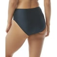 thumbnail image 2 of CONTOURS Women's Black Stretch Full Coverage High Waisted Swimsuit Bottom XL, 2 of 2
