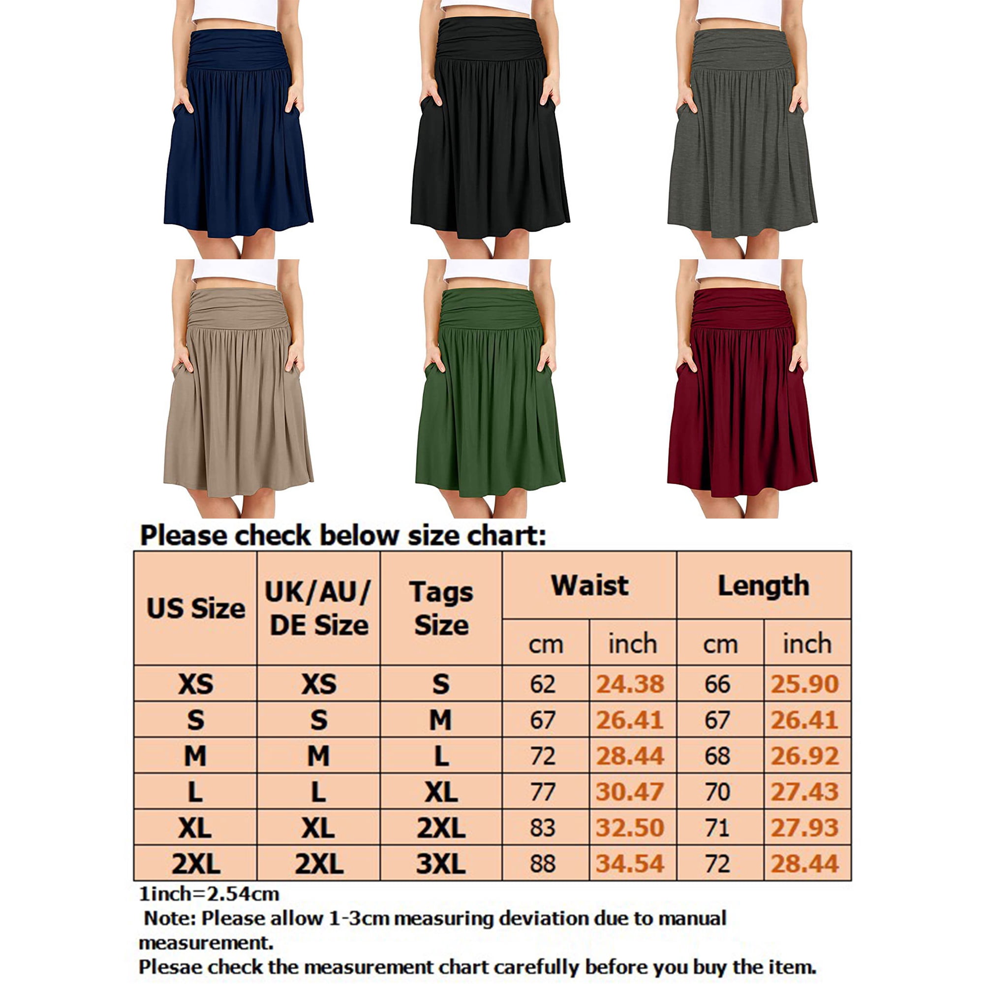 High waist women's midi skirts best sale