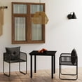 thumbnail image 1 of vidaXL 3 Piece Garden Dining Set Black, 1 of 4