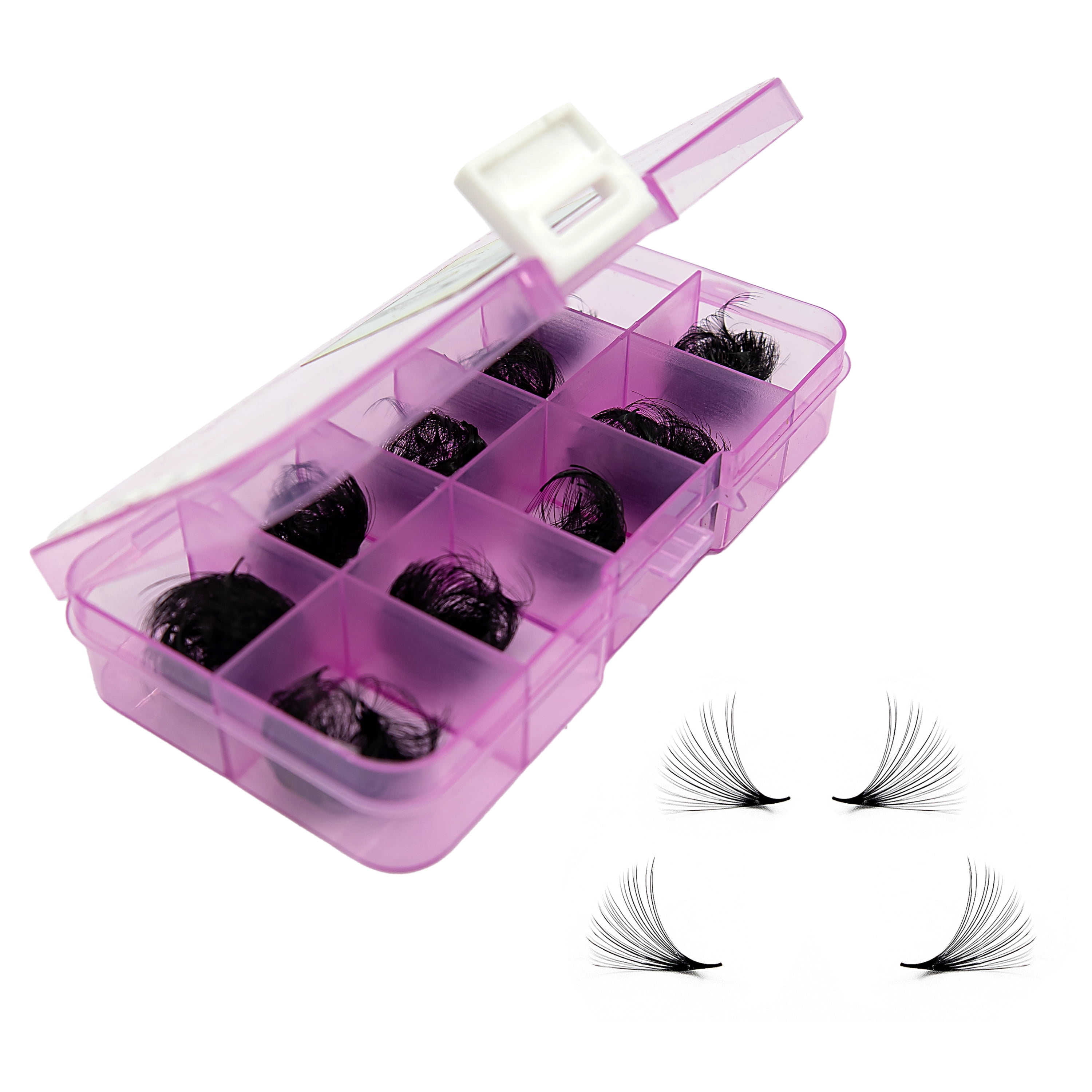 20D - C Curl Lashes, 500 Premade Volume Fans, 0.03mm thickness, Eyelash Extensions, Handmade.