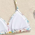 thumbnail image 4 of Girls 2 Pc Swimsuits for Women Solid Color Short Sleeve Swimsuit Set Size 10 12, 4 of 9