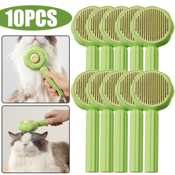 Pet Cat Grooming Tool Cepillo Multifuncional para Y Gatos (verde)