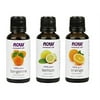 3-Pack Variety of NOW Essential Oils: Citrus Blend - Orange, Tangerine, Lemon