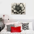thumbnail image 3 of Chilfamy Fall Decor Abstract Flower Oil Painting Silver Foil Canvas Wall Art Picture 20x16in 20x16in, 3 of 3