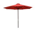 thumbnail image 1 of 9 ft. Classic Wood Market Umbrella, Red, 1 of 1