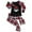 Black-Kids, variant on Odeerbi Christmas Pajamas for Family Plaid Holiday Long Sleeve Family Christmas Pajamas Matching Sets Dad Fashion Plaid Print Tops Pants Sleepwear Xmas Family Matching PJs Set Black