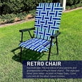  Chair Lightweight & Portable Retro Style Lawn Chair High Back