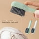 thumbnail image 4 of Injueey Dispensador de cepillo para zapatos, limpiador de limpieza de ropa para el baño del hogar, herramienta de limpieza dispensadora de sellado Almacenamiento y organización del hogar Blanco Injueey HA074577-02, 4 of 6