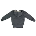 thumbnail image 6 of Kids Soft Warm Sherpa Lined Full Zip Up Fleece Hoodie Sweatshirt Coat Jacket, Charcoal, M, 6 of 6