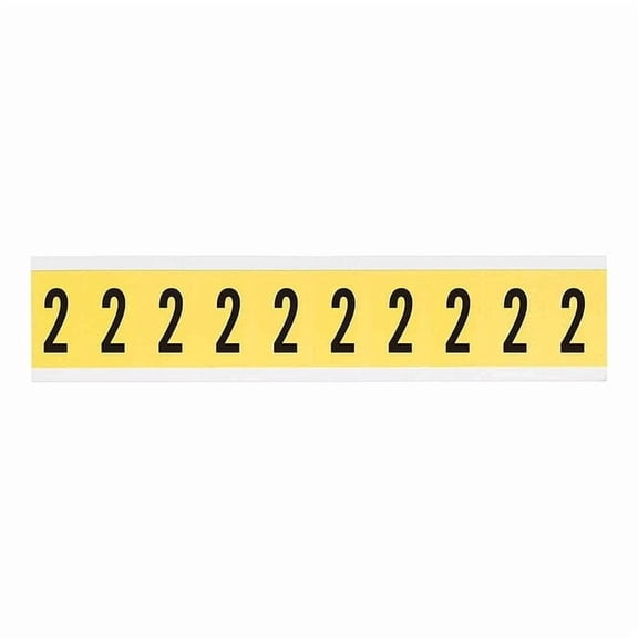 Brady Number Label,1in.H Character,Vinyl Cloth 3430-2
