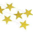 thumbnail image 4 of 52 Feet Glitter Gold Star Garland Decoration,Bexikou Sparkling Paper Star Garland,Reflective Sparkle Star Paper Hanging Decoration for Party Wedding Christmas Birthday Ramadan Decor, 4 of 7