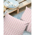 thumbnail image 2 of Pack of 2 Outdoor Pillow Covers, Pink Buffalo Plaid Waterproof Square Throw Pillowcase Cushion Decorative Pillow Covers for Couch Patio Tent, 26x26 in, 2 of 6