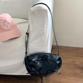 thumbnail image 3 of Bolso Moda Plisado Nube Suave PU Cuero Arco Hombro para Mujer Negro, 3 of 8
