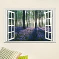 thumbnail image 2 of Wosthever 2 piezas 3D ventana pegatinas de pared calcomanías para el hogar accesorios interesante decoración de la habitación paredes póster Decoración del hogar, 2 of 6