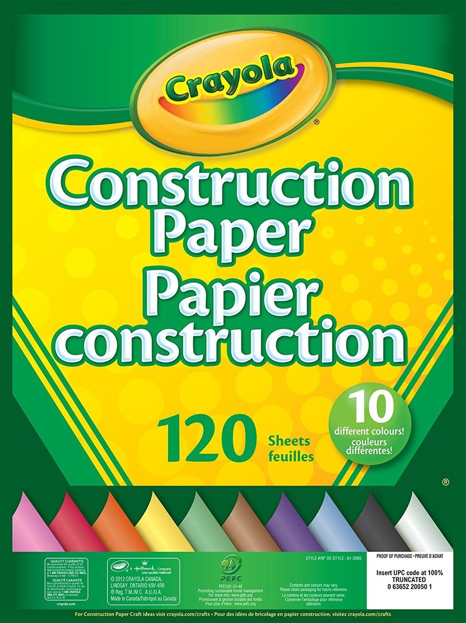 Crayola 120 Pages Construction Paper Pad