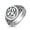 Silver, variant on Bling Jewelry Womens Religious Yogi Aum Om Signet Silver Ring Men Sterling Silver