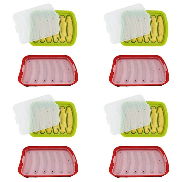 8X Molde para Hacer Salchichas, Silicona, Molde para Hacer Salchichas y Jamón DIY, Hogar de Cocina, Molde para Herramientas para Hornear