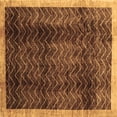 thumbnail image 1 of Ahgly Company Indoor Square Abstract Brown Contemporary Area Rugs, 5' Square, 1 of 4