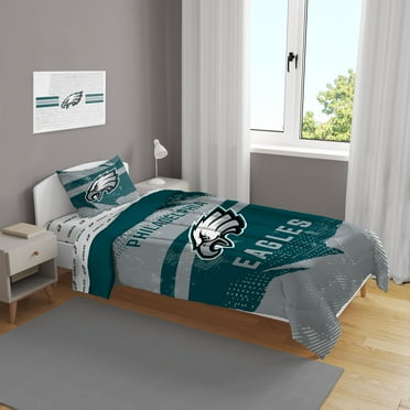 Philadelphia Eagles Slanted Stripe 4-Piece Twin Bed Set