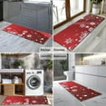 thumbnail image 2 of Red Christmas Snowflake Pattern Kitchen Rug Mat,Kitchen Runner Rugs Non Skid Washable,Decorative Kitchen Floor Mats for Kitchen,Sink,Laundry,17"X47", 2 of 5