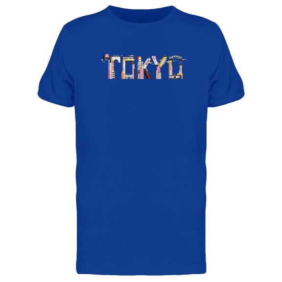 Tokyo Landmark Doodle Quote Tee Men's -Image by Shutterstock