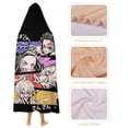 thumbnail image 4 of Demon Slayer Wearable Blanket Cloak Arctic Velvet Hooded Blanket Soft Fuzzy Hoodie Blanket Cape for Adults Kids 60"x80", 4 of 8