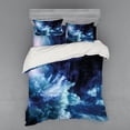 thumbnail image 2 of Ambesonne Space Bedding Set 3 Pcs, Universe Spiral Galaxy, Twin, Dark Blue, 2 of 3