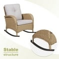 thumbnail image 6 of POCASSY Wicker Rattan Outdoor Rocking Chair Set with Side Table (2 chairs and 1 side table), 6 of 7