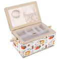thumbnail image 4 of Sewing Box  Sewing Basket  Fabric Sewing Basket  Storage Box Fabric Sewing Basket Craft Box Household Sundry Storage Organizer With Handle, 4 of 8