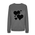 thumbnail image 5 of Inverlee Valentine's Day Sweatshirts for Women Sweet Love Heart Graphic Sweatshirts Work Pullover Sweater Tops Crewneck Holiday Long Sleeve Tops for Women, 5 of 6