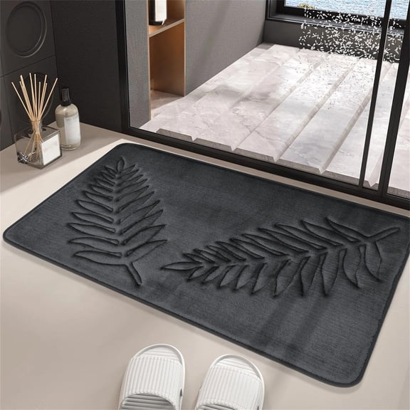 Bathroom Rugs, Super Absorbent Floor Mat, Non-Slip Bath Carpet for Living Room, Bedroom, Kitchen, Entrance, Machine Washable