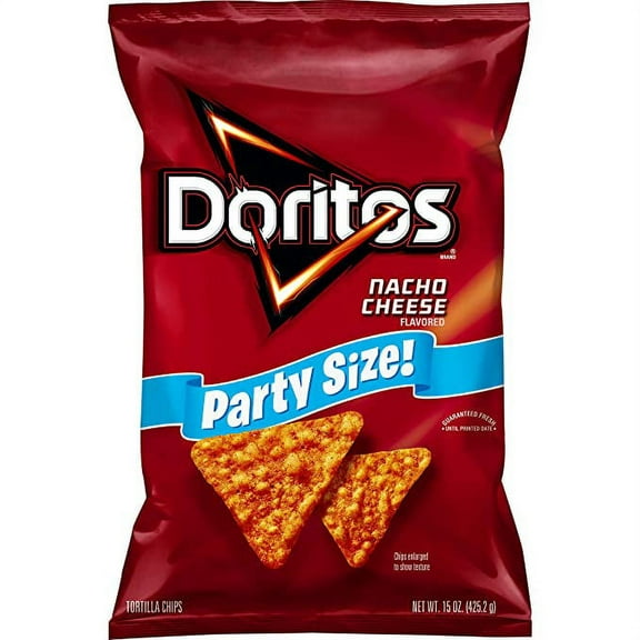 Doritos Nаcho Cheese Flavored Tortilla Chips Party Size!, 15 oz