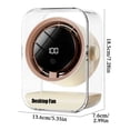 thumbnail image 4 of ICQOVD Ventilateur de Bureau Intelligent Circulant Ventilateur de Bureau Portable Rechargeable Ventilateur de Table 100 Vitesses Mains Libres Portable, 4 of 9
