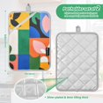 thumbnail image 6 of Yayeee Pot Holders Kitchen Heat Resistant with Pocket 7"x9.8" Cotton Oven Cooking Hot Pads, Abstract Plants, 6 of 7