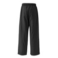 thumbnail image 3 of Akiihool Slim Fit Chinos for Men Men's Premium No Iron Straight Fit Flat Front Casual Pant Black,S, 3 of 5
